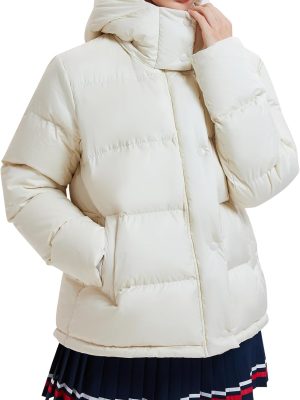 Women’s 800 Fill Power 95% Down Hooded Puffer Jacket, Lightweight DWR Water-Repellent Windproof Winter Coat for Outdoor