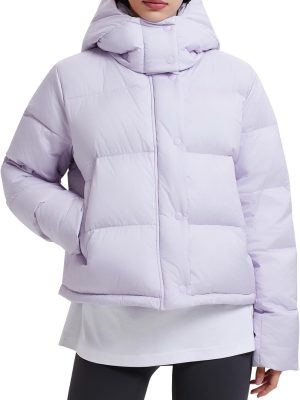 Women’s 800 Fill Power 95% Down Hooded Puffer Jacket, Lightweight DWR Water-Repellent Windproof Winter Coat for Outdoor