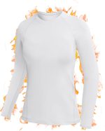 Long Sleeve Thermal Shirts for Women, Fleece-Lined Undershirts Base Layer Tops for Running Workout Cold Weather