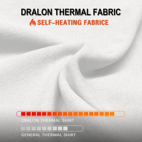 Thermal Shirts for Women Sweetheart Fleece Lined Long Sleeve Underwear Tops Soft Warm Base Layer Cold Weather